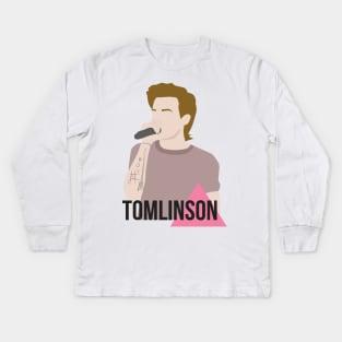 Louis Tomlinson Pink Triangle Kids Long Sleeve T-Shirt